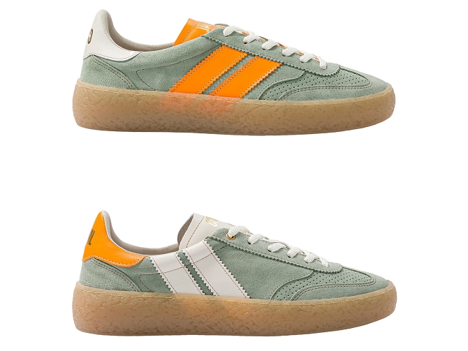 baskets et sneakers - Tendance - femme - Nubuck - Vert - Caval5862201_3