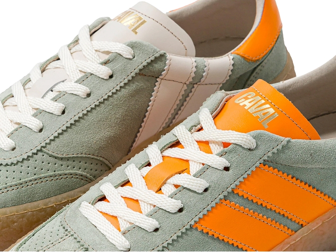baskets et sneakers - Tendance - femme - Nubuck - Vert - Caval5862201_5