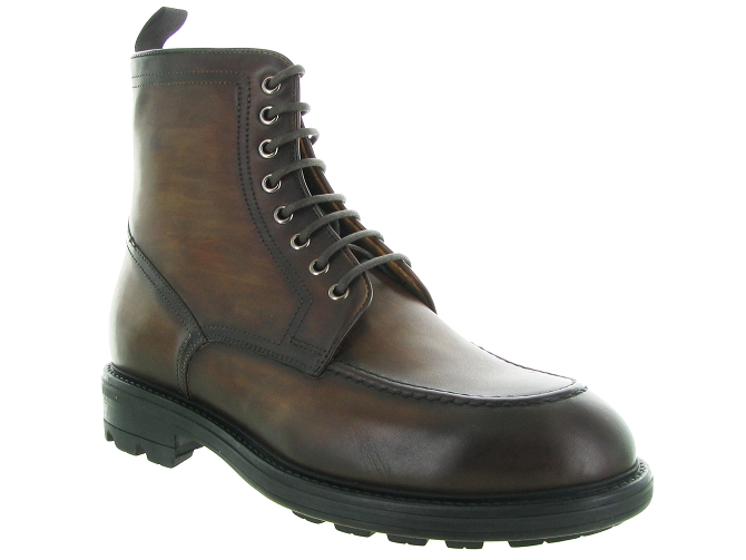 bottines et boots - Casual  - homme - Cuir - Marron - Magnanni