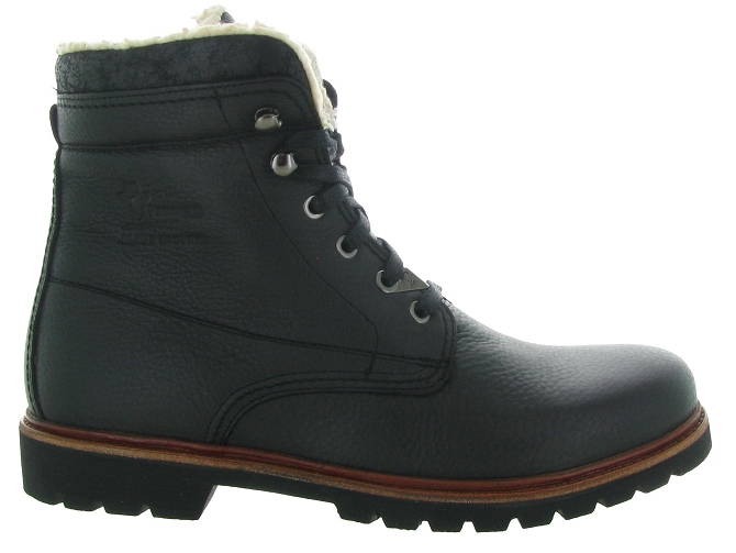 apres ski bottes fourrees - Chaussures neige - homme - Cuir - Noir - Panama jack6301301_2