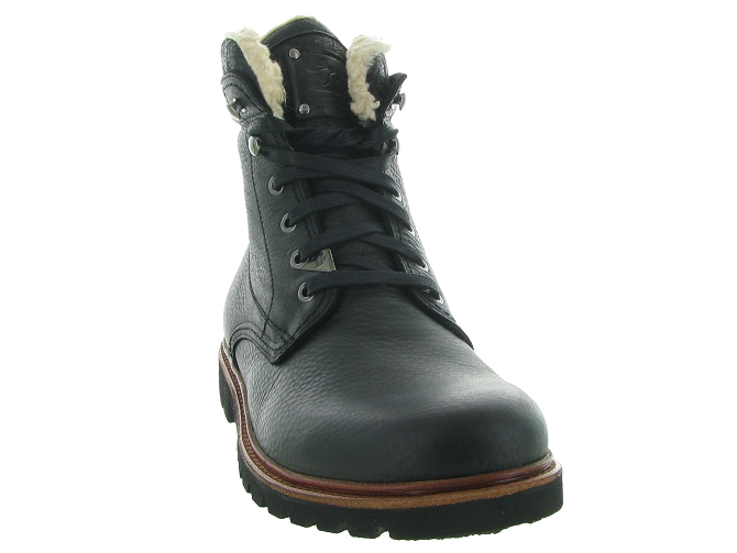 apres ski bottes fourrees - Chaussures neige - homme - Cuir - Noir - Panama jack6301301_3