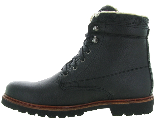 apres ski bottes fourrees - Chaussures neige - homme - Cuir - Noir - Panama jack6301301_4