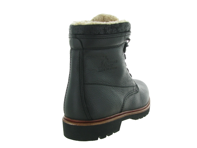 apres ski bottes fourrees - Chaussures neige - homme - Cuir - Noir - Panama jack6301301_5