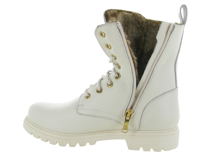 apres ski bottes fourrees - Chaussure neige - femme - Cuir - Argent - Panama jack6301601_6