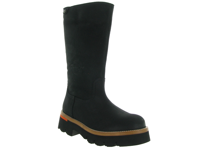 apres ski bottes fourrees - Botte de neige - femme - Nubuck - Noir - Panama jack