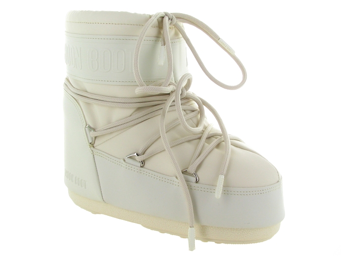 apres ski bottes fourrees - Moon boot - femme - Synthétique - Beige - Moon boot