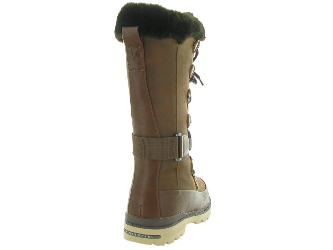 apres ski bottes fourrees - Bottine chaude - femme - Synthétique - Marron - Kimberfeel6303101_4