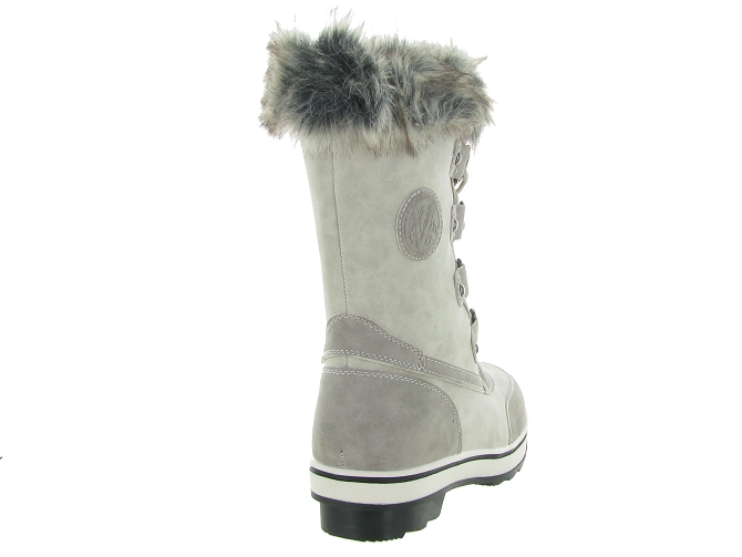 apres ski bottes fourrees - Bottine chaude - femme - Synthétique - Blanc - Kimberfeel6303201_5