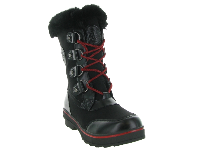 apres ski bottes fourrees - Bottine chaude - femme - Synthétique - Noir - Kimberfeel6303202_3