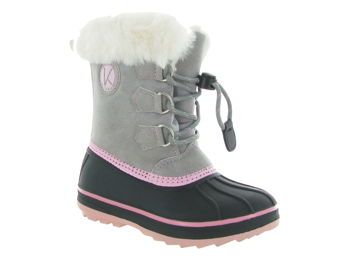 apres ski bottes fourrees -  - junior fille - Synthétique - Gris - Kimberfeel