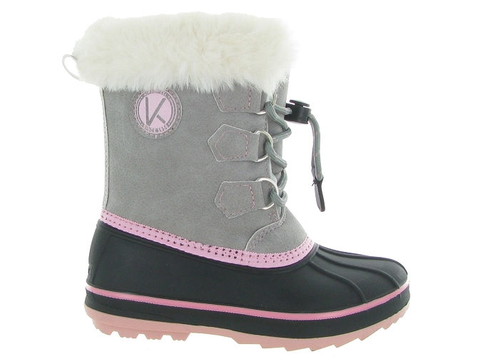 apres ski bottes fourrees -  - junior fille - Synthétique - Gris - Kimberfeel6304102_2