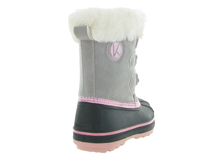 apres ski bottes fourrees -  - junior fille - Synthétique - Gris - Kimberfeel6304102_5