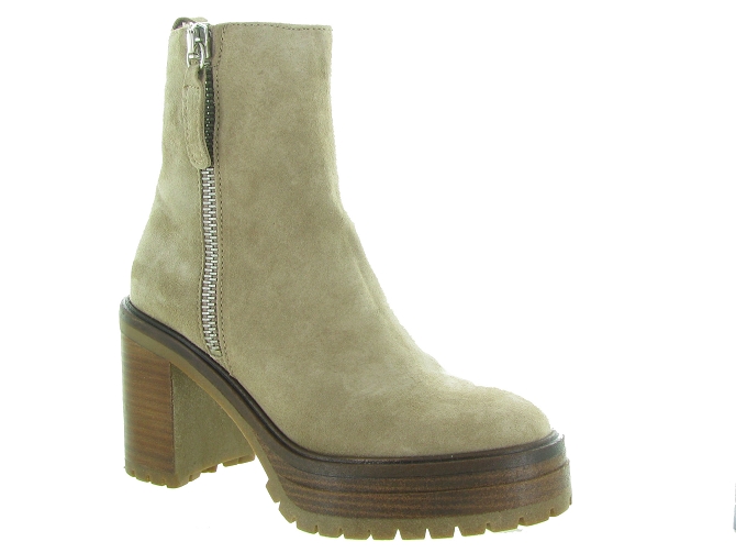 bottines et boots - Casual - femme - Nubuck - Beige - Alpe