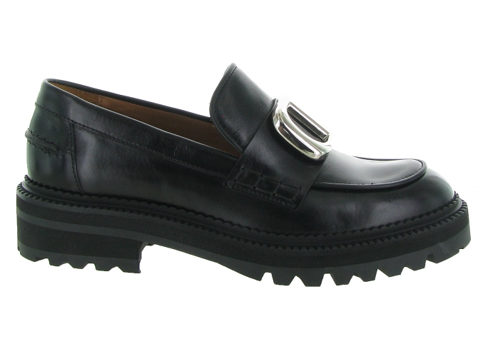 mocassins - Compensé - femme - Cuir - Noir - Billi bi6306901_2