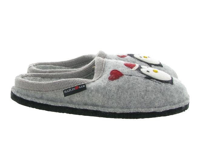 chaussons et pantoufles - Mules Sabots - femme - Feutrine - Gris - Haflinger6307301_2