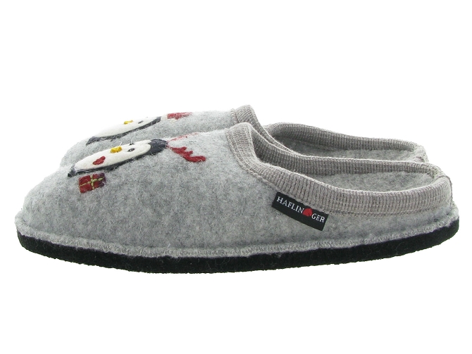 chaussons et pantoufles - Mules Sabots - femme - Feutrine - Gris - Haflinger6307301_4