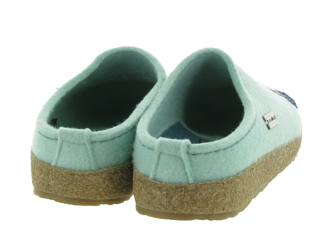 chaussons et pantoufles - Mules Sabots - femme - Feutrine - Bleu - Haflinger6307601_5