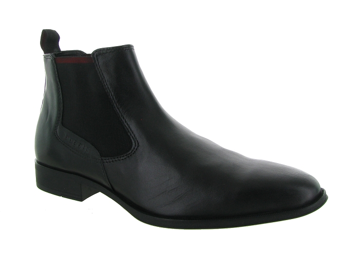 bottines et boots - Chelsea - homme - Cuir - Noir - Bugatti