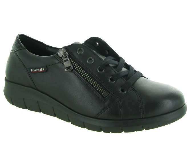 chaussures a lacets - Lacets détente - femme - Cuir - Noir - Mephisto