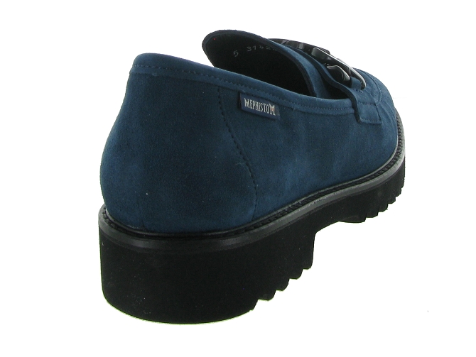 mocassins - Compensé - femme - Cuir - Bleu - Mephisto6310402_5