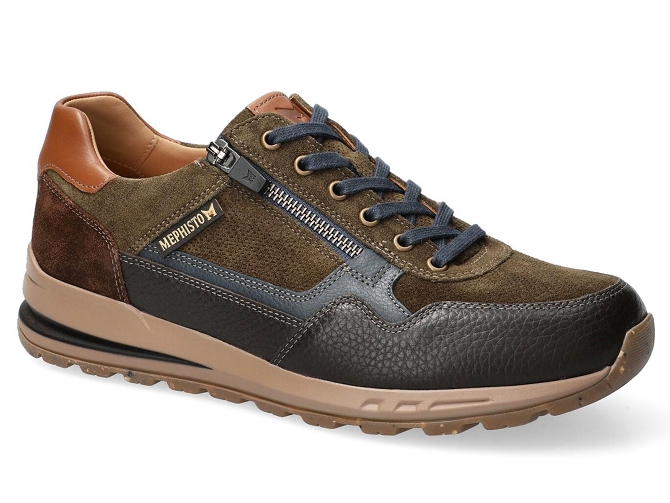 chaussures a lacets - Confort et décontracté - homme - Cuir - Marron - Mephisto