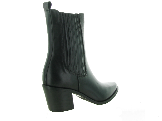 bottines et boots - Santiag - femme - Cuir - Noir - Julie dee6312602_5