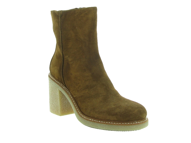 bottines et boots - Classique & Chic - femme - Nubuck - Marron - Julie dee