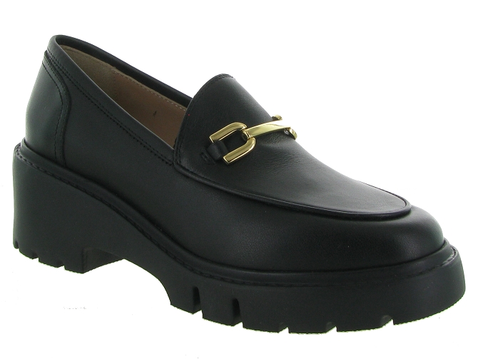 mocassins - Elégant - femme - Cuir - Noir - Unisa