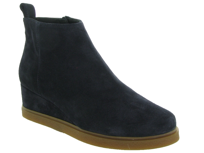 bottines et boots - Classique & Chic - femme - Nubuck - Bleu - Unisa