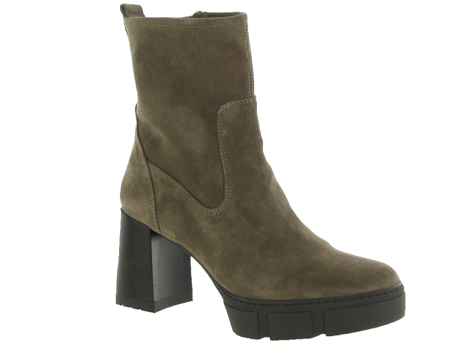 bottines et boots - Classique & Chic - femme - Cuir - Beige - Unisa