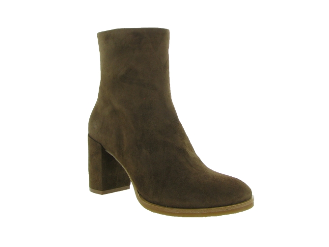 bottines et boots - Classique & Chic - femme - Nubuck - Marron - Julie dee