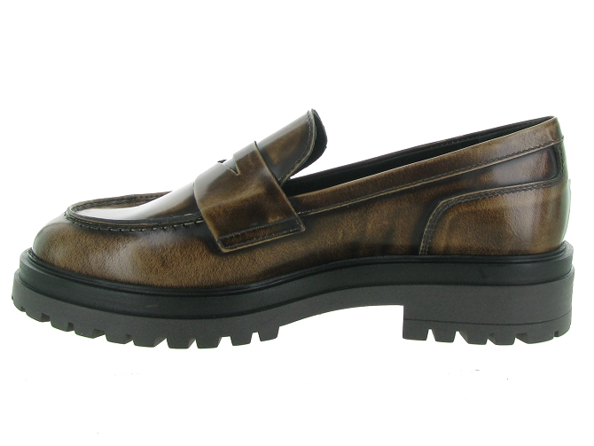 mocassins - Elégant - femme - Cuir - Marron - Julie dee6315101_4