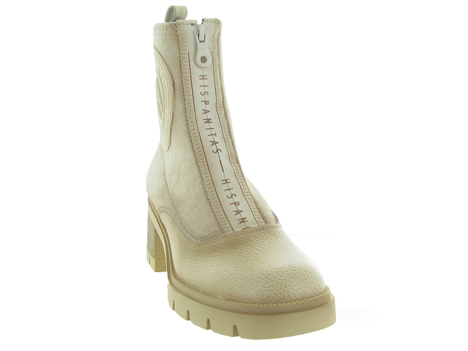 bottines et boots - Casual - femme - Cuir - Beige - Hispanitas6315601_3