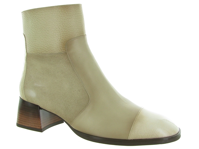 bottines et boots - Classique & Chic - femme - Cuir - Beige - Hispanitas