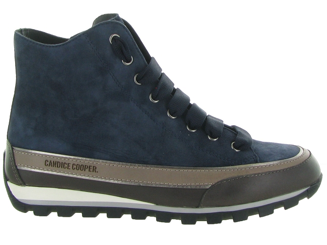 chaussures a lacets - Lacets détente - femme - Cuir - Bleu - Candice cooper6316801_2