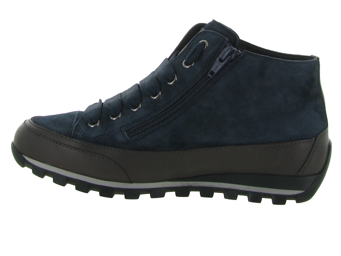 chaussures a lacets - Lacets détente - femme - Cuir - Bleu - Candice cooper6316904_4