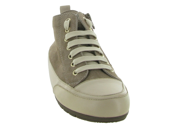 chaussures a lacets - Lacets détente - femme - Cuir - Gris - Candice cooper6317002_3