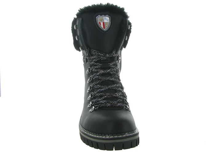 apres ski bottes fourrees - Chaussure neige - femme - Cuir - Noir - New italia shoes6317302_3