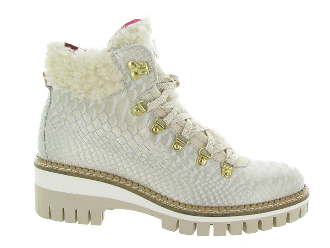 apres ski bottes fourrees - Botte de neige - femme - Cuir laminé - Or - New italia shoes6317401_2