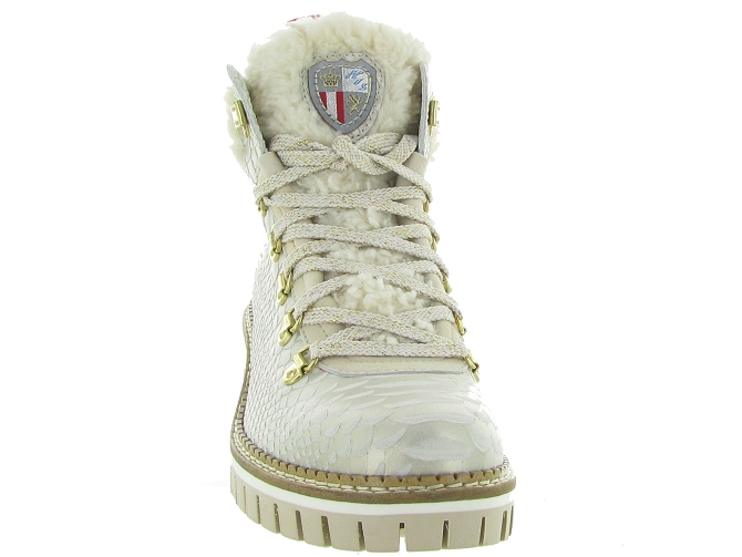 apres ski bottes fourrees - Botte de neige - femme - Cuir laminé - Or - New italia shoes6317401_3