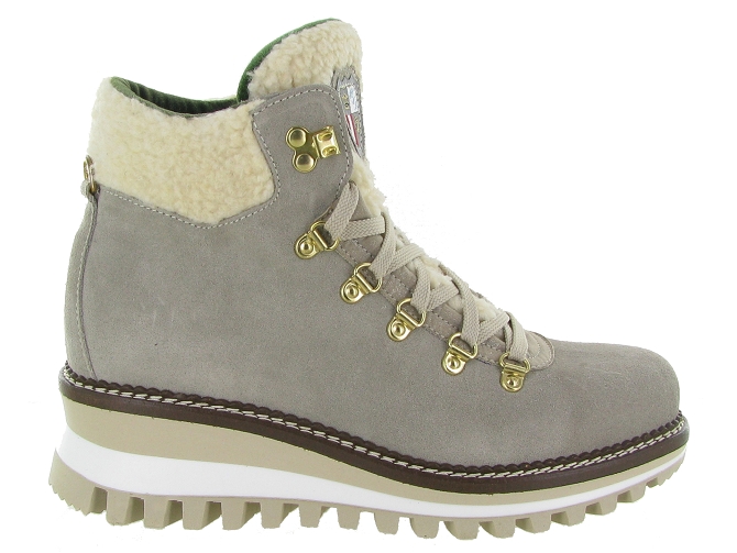 apres ski bottes fourrees - Chaussure neige - femme - Nubuck - Beige - New italia shoes6317501_2