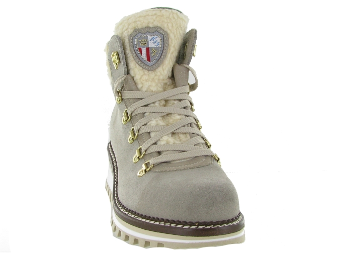 apres ski bottes fourrees - Chaussure neige - femme - Nubuck - Beige - New italia shoes6317501_3