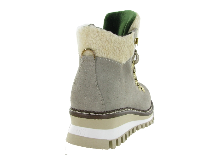 apres ski bottes fourrees - Chaussure neige - femme - Nubuck - Beige - New italia shoes6317501_5