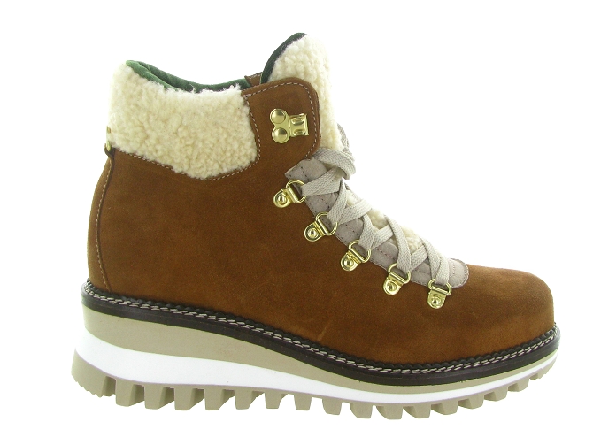 apres ski bottes fourrees - Chaussure neige - femme - Nubuck - Marron - New italia shoes6317503_2