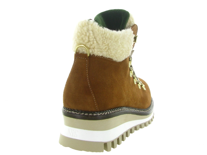 apres ski bottes fourrees - Chaussure neige - femme - Nubuck - Marron - New italia shoes6317503_5