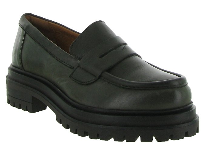 mocassins - Elégant - femme - Cuir - Vert - Creator