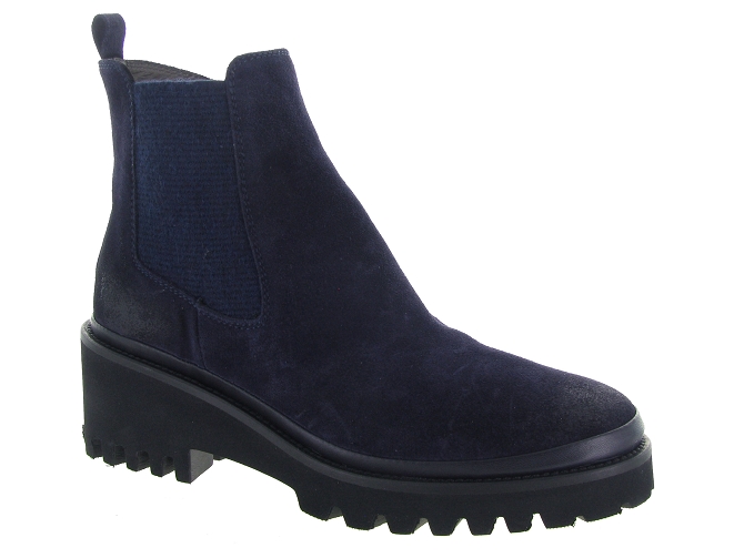 bottines et boots - Casual - femme - Cuir - Bleu - Xsa