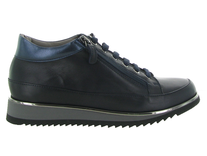 chaussures a lacets - Lacets détente - femme - Cuir - Bleu - Xsa6318402_2