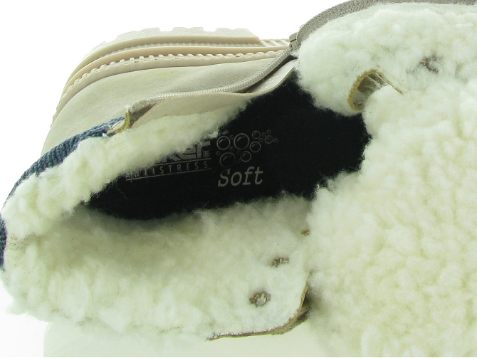 apres ski bottes fourrees - Chaussure neige - femme - Synthétique - Argent - Rieker6319901_6