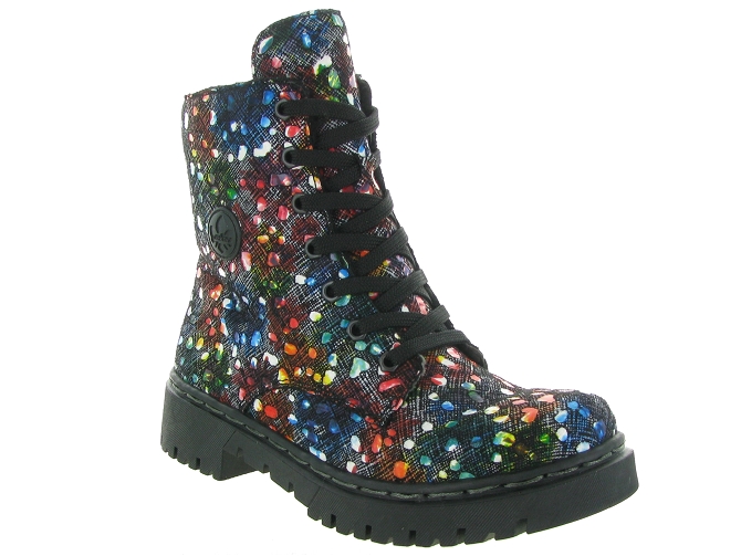 bottines et boots - Motardes & Rock and roll - femme - Synthétique - Multicolor - Rieker